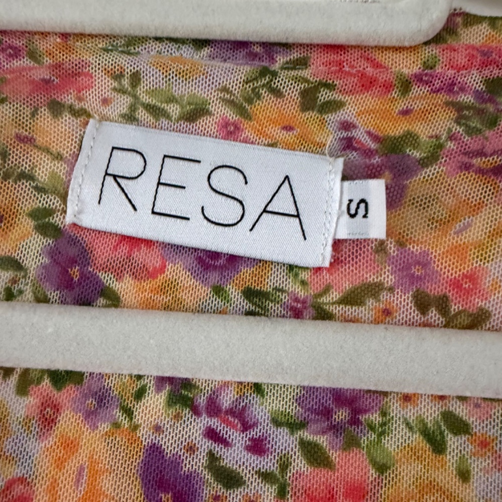 RESA Sloane Floral Mini Dress Small Spring Summer Bodycon - Picture 4 of 5